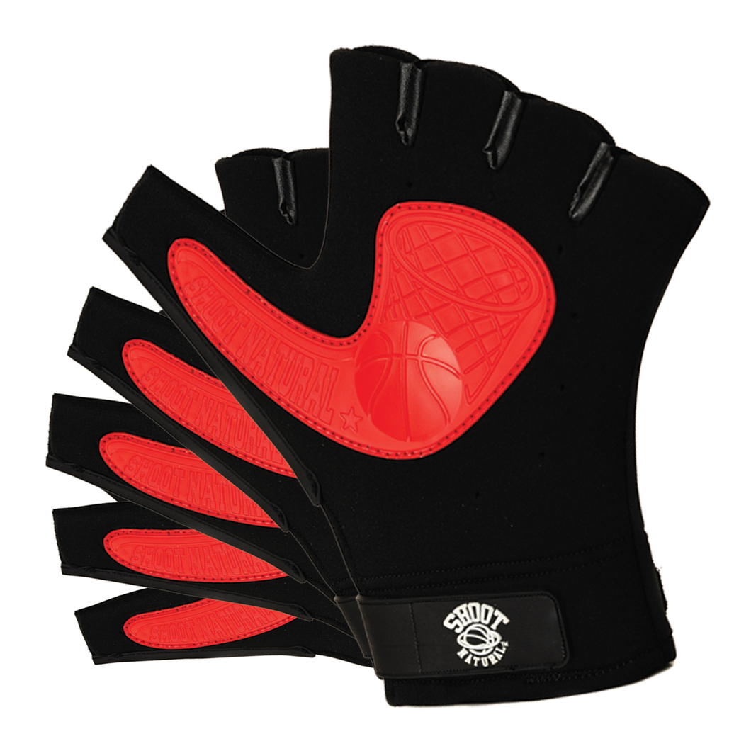 5 Shoot Natural™ Gloves - Team Special, basketball shooting gloves, shoot natural
